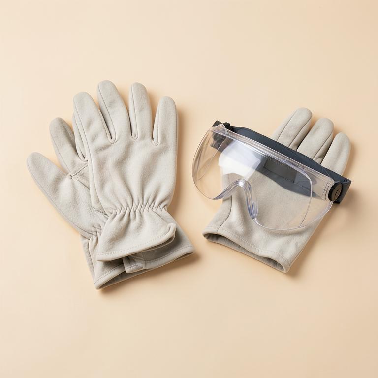 Kit de protection gants et lunettes